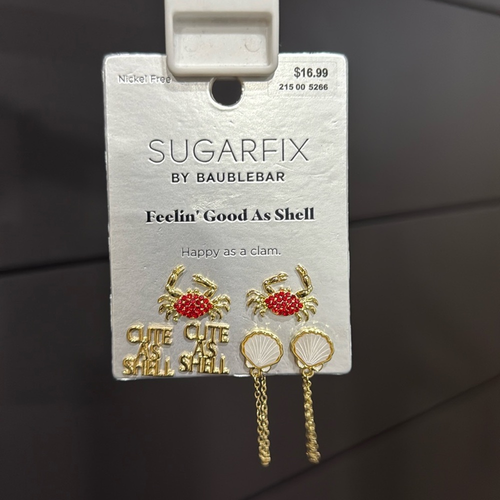 Sugarfix by Baublebar “Feeling Good As Shell” earrings